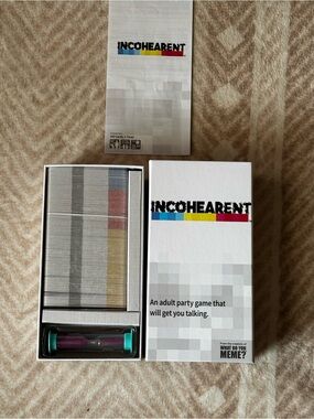 Party Game - White Packaging with Multi-Color Accent